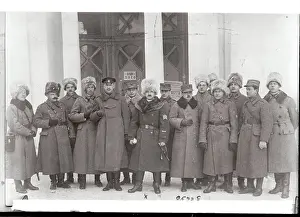 Endurance Prints: Soldiers Posing in Front of Building