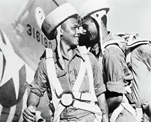 Burma Prints: Soldiers Preparing to Board Plane