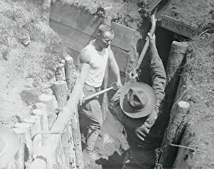 Soldiers Preparing Trenches
