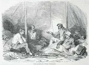 Soldiers Recovering in Field Hospital