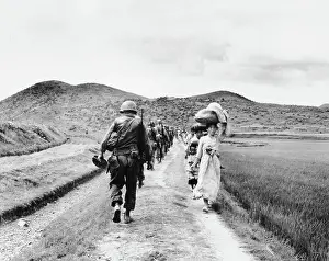 Rural Road Prints: Soldiers and Refugees