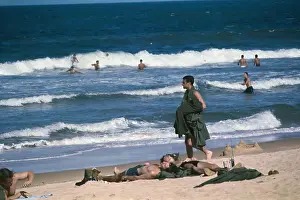 Chu Lai Prints: Soldiers Relaxing on a Beach