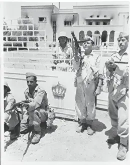 Baghdad Prints: Soldiers in Front of Rihab Palace
