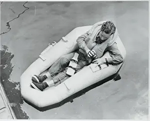 Soldiers in Rubber Life Boat