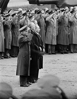 Soldiers Saluting Konrad Adenauer