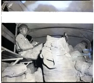 Little Rock Prints: Soldiers Seated in Truck