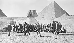 Soldiers In Front of Sphinx