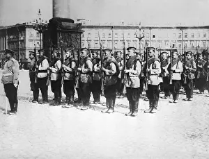 Russian Armed Forces Prints: Soldiers Standing at Attention