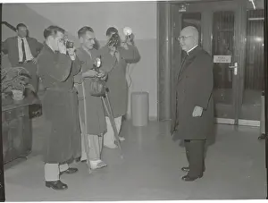 Soldiers Taking Pictures of Cardinal Spellman