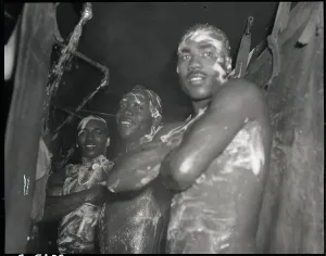 Taking Prints: Soldiers Taking Showers