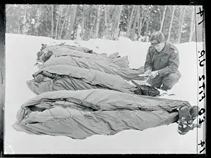 Mount Washington Prints: Soldiers Testing Sleeping Gear