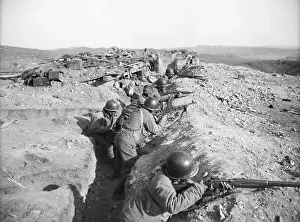 Trench Prints: Soldiers In Trenches Firing Rifles