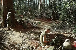 US Soldiers in Vietnam Jungle