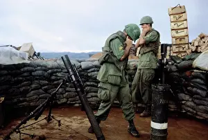 Soldiers Waiting for Explosive to Fire