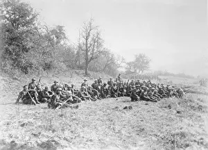 Soldiers Waiting in Forest