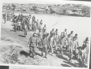 Pyongyang Prints: Soldiers Walking Together