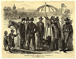 Virginia Prints: Soldiers Watching a Photographic Show