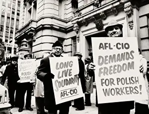 Huty32305 Prints: Solidarity Protest At Polish Consulate