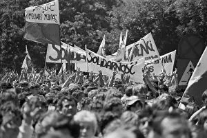 Pope Prints: Solidarity Rally During Pope's Visit