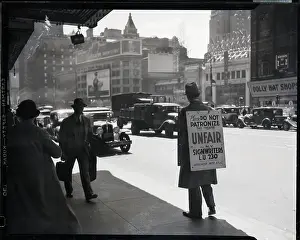 Songwriter Prints: Songwriter Picket Walks on Broadway