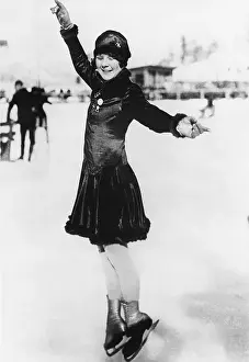 Ice Rink Prints: Sonja Henie Figure Skating