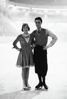 Championship Prints: Sonja Henie & Karl Schaefer Pose On Ice
