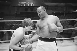 Sonny Liston Delivering Punch to Davy Jones