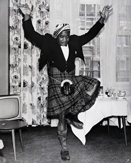 Edinburgh Prints: Sonny Liston in Scottish Outfit