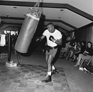 Plymouth Prints: Sonny Liston Sending Boxing Bag Into Motion