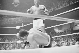 Sonny Liston Standing Over Billy Joiner