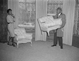 Sonny Liston and Wife in Their Living Room