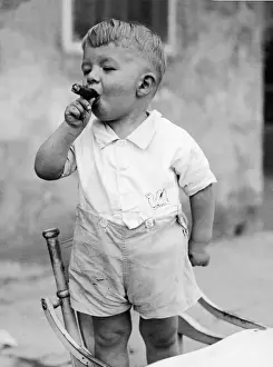 Sonny Smokes A Cigar