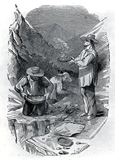 Sonorians Dry Washing Gold; Illustration