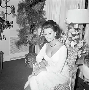 Sophia Loren and Carlo Ponti Relaxing Before Premiere