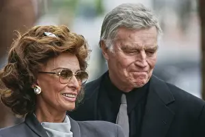 Huty32638 Prints: Sophia Loren's Hollywood Walk of Fame Star Ceremony