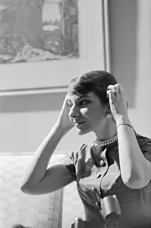 Soprano Prints: Soprano Maris Callas at Press Meeting