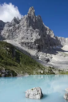Mountained Collection: Sorapiss Lake and Mount Dito di Dio, 2603 m, Gruppo del Sorapiss, Dolomites, Alto Adige