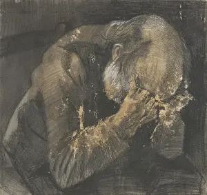 Pastel Prints: Sorrowful Old Man