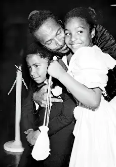 Marvin Gaye Prints: Soul Singer Hugging His Children