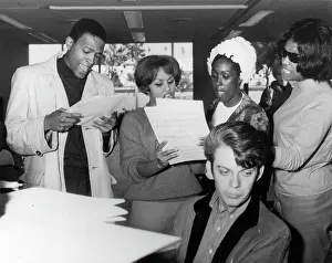 Marvin Gaye Prints: Soul Singer With Pianist & The Blossoms