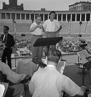 94174688franksin Prints: Soundcheck At Lewisohn Stadium