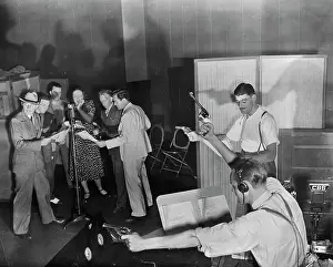 Soundmen Firing Guns in Radio Play