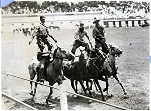 Stunt Prints: South African Cowboys Practice For Rodeo