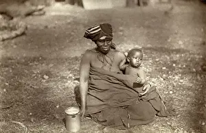 Baby Boy Prints: South African Woman and Child