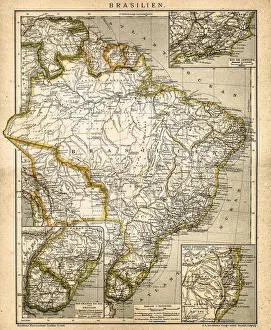Peru Prints: South America map