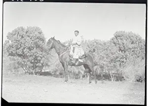 South American Gaucho on Horseback