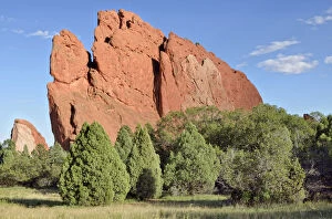 Images Dated 19th September 2011: South Gate Rock, Garden of the Gods, red sandstone rocks, Colorado Springs, Colorado, USA