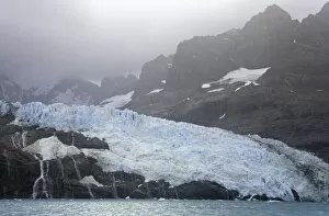 Climate Change Gallery: South Georgia, Salvesen Range, Drygalski Fjord, glacier melting