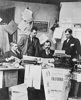 Railroad Prints: South Pacific Railroad Office
