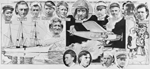Barnes Prints: South Pole Expedition Members with Particulars